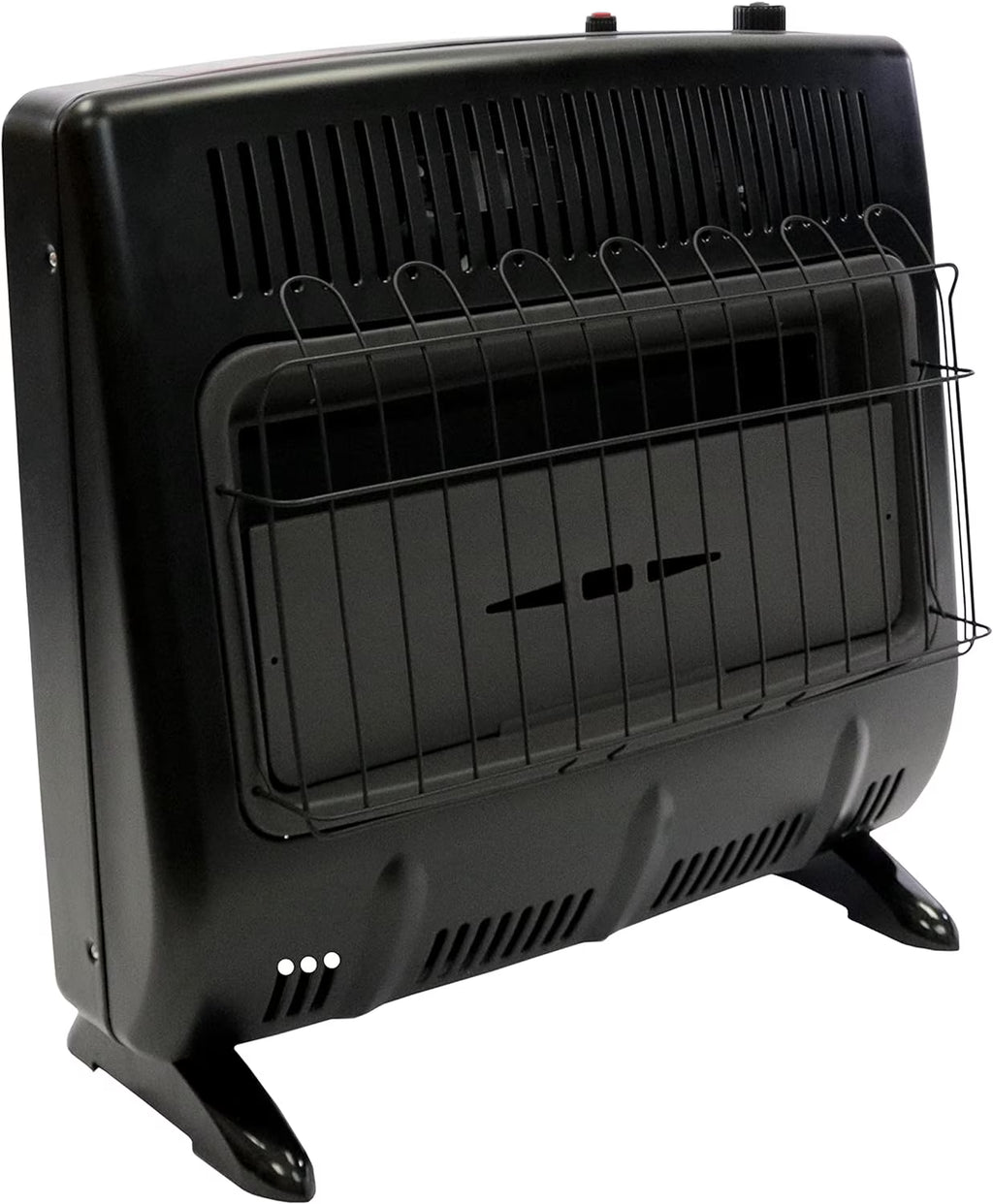 Black Wall Mount Space Heater with Built-in Thermostat S8199