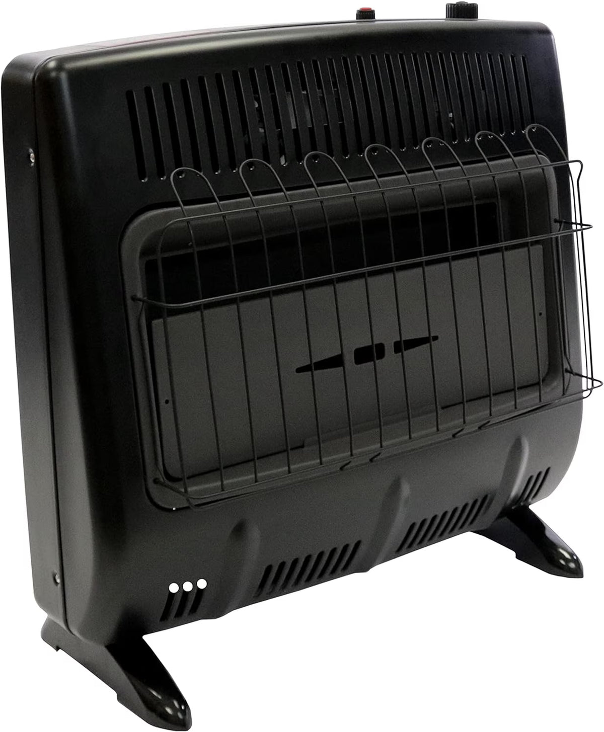 Black Wall Mount Space Heater with Built-in Thermostat S8199