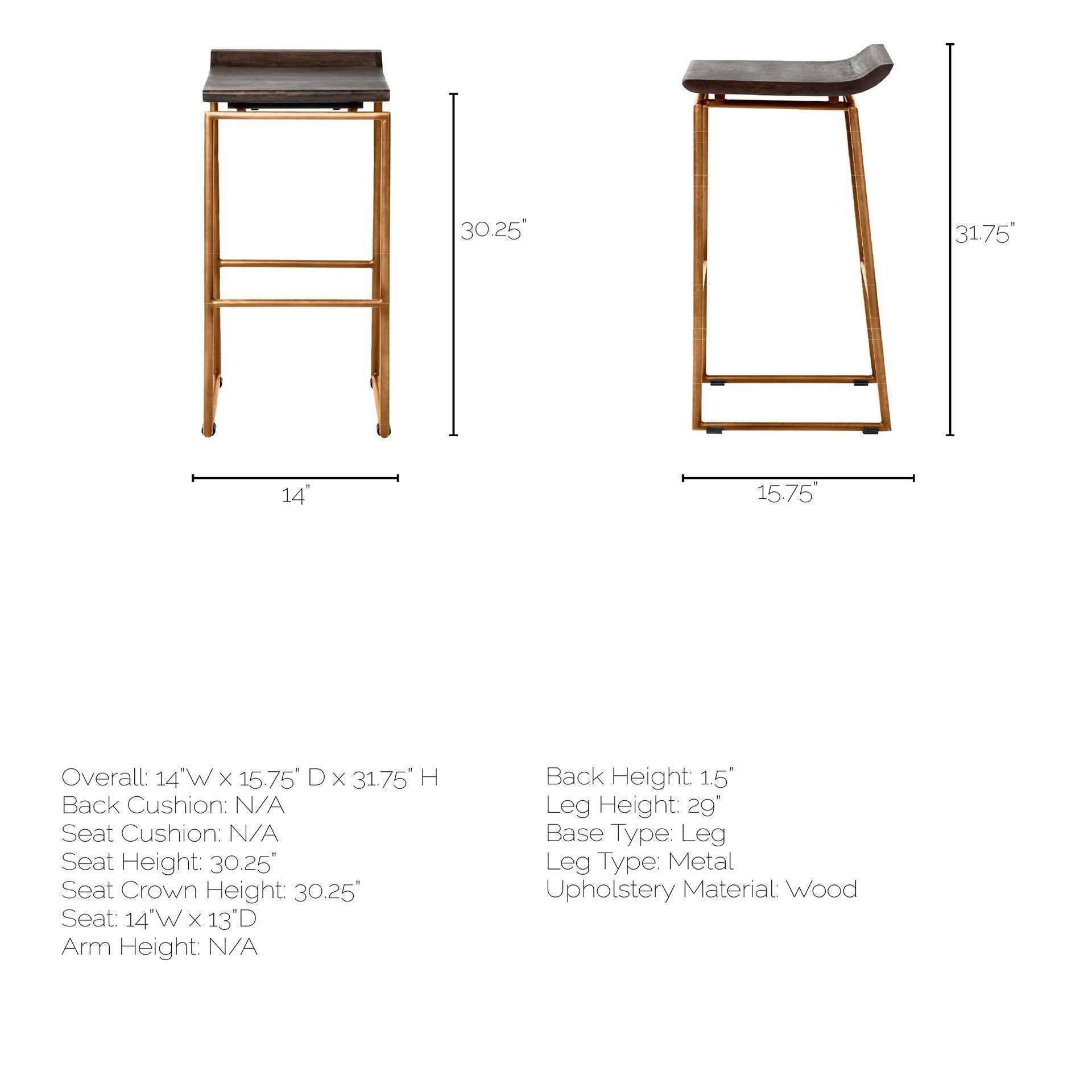 Brown Wood Bar Stool T8522