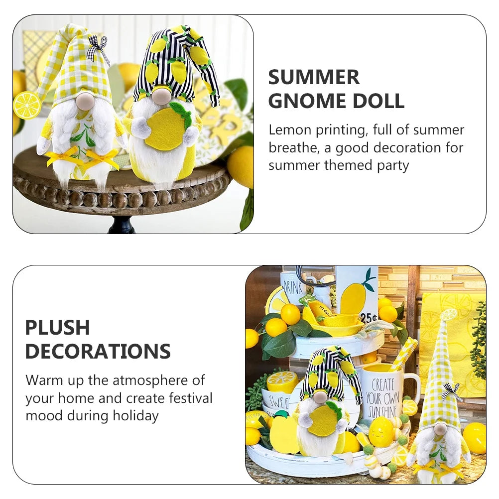 Lemon Faceless Gnome Doll Plush M167