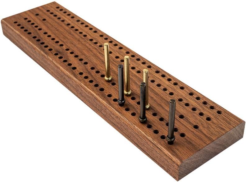 Classic Domino Set with Black Walnut Case 28 Double-Six Dominoes A36965