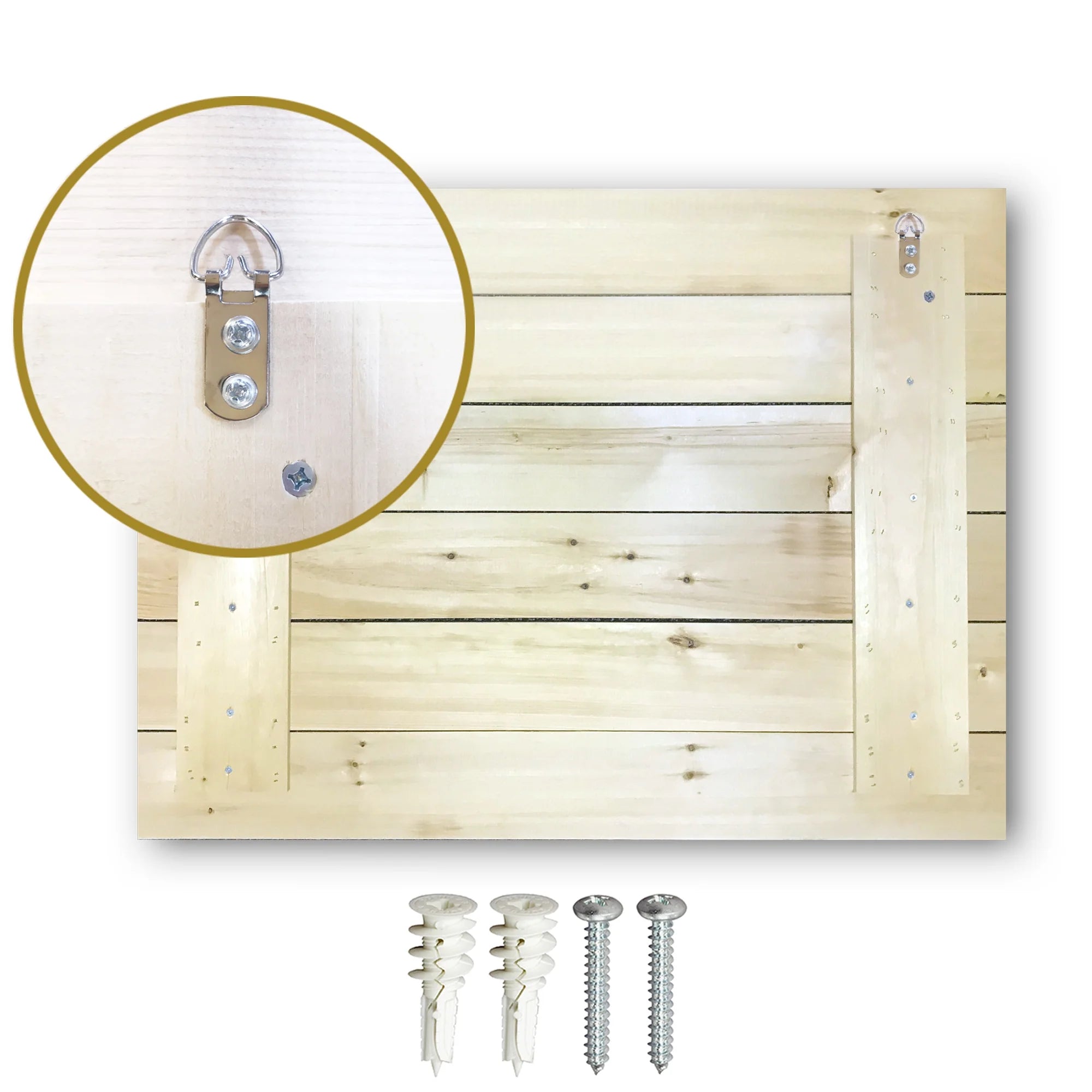 Natural Pine Wood Castles Print N24110