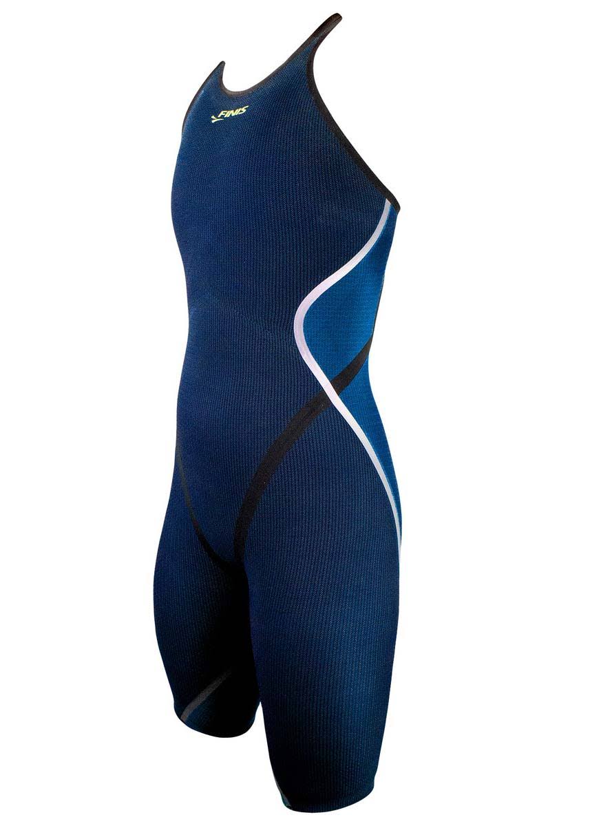 Blue 30 Open Back Kneeskin Technical Swimsuit W985031