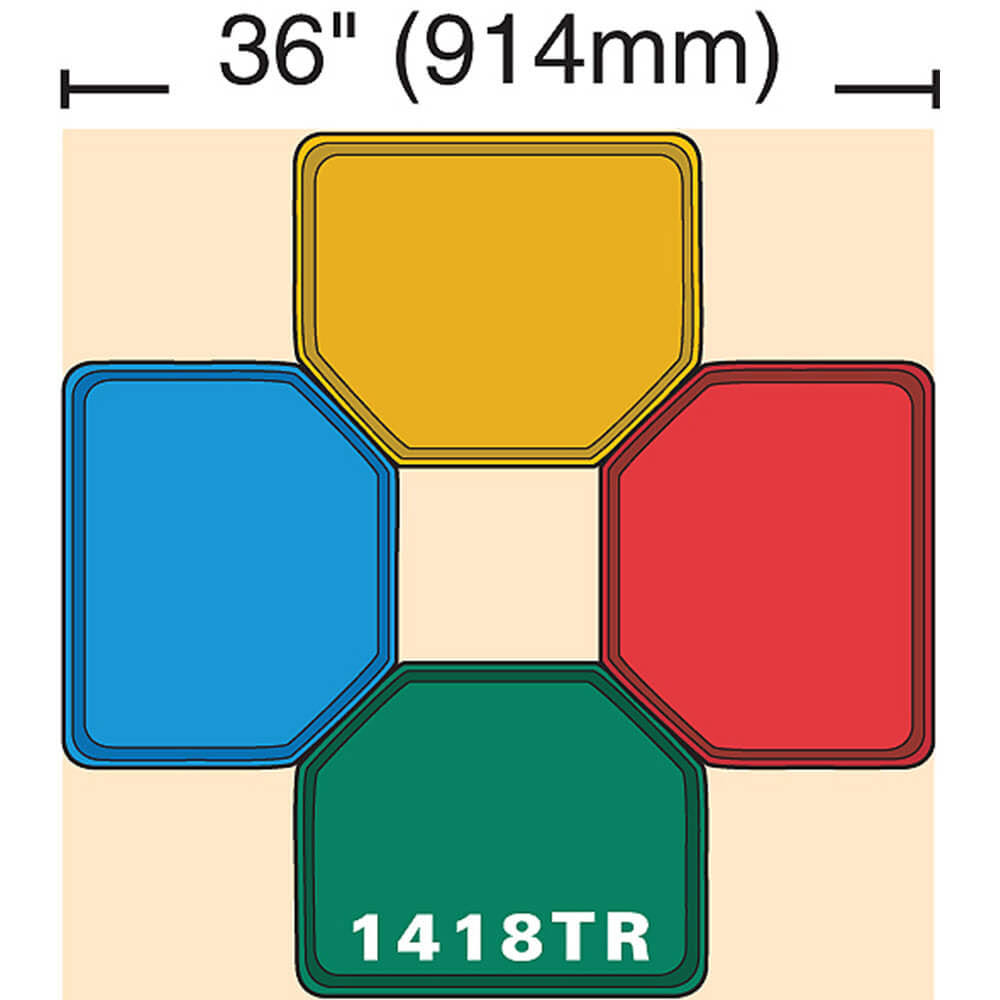 Light Peach Fiberglass Trapezoid Camtray P990