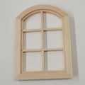 Unpainted 6 Panel Window Doll House Miniature D58418