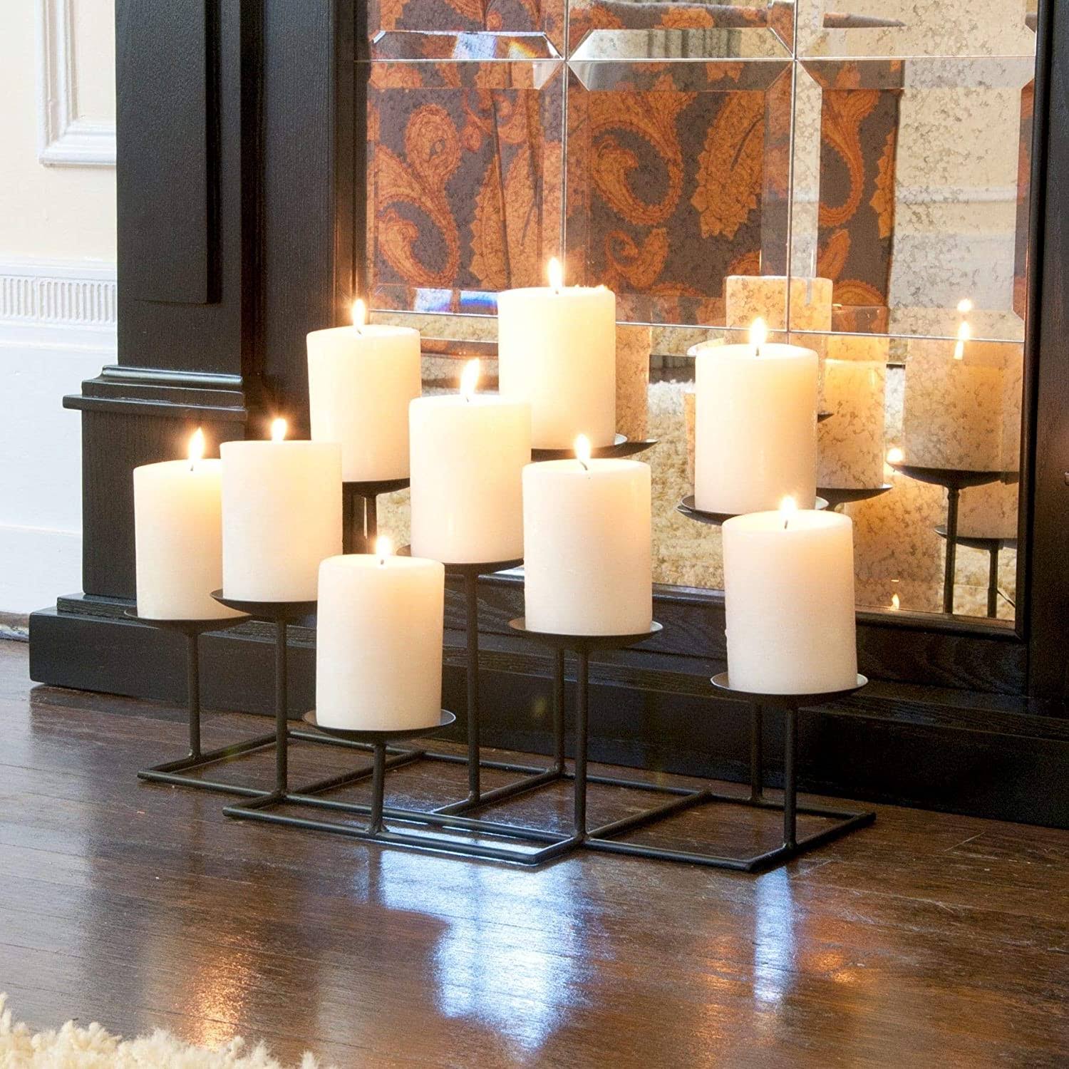 Black Transitional Metal Candelabra P708428