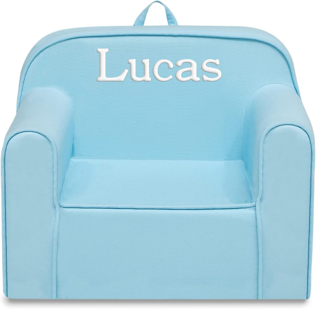 1 Seater Foam Toddler Couch with Removable Cover, Pink and White U36143