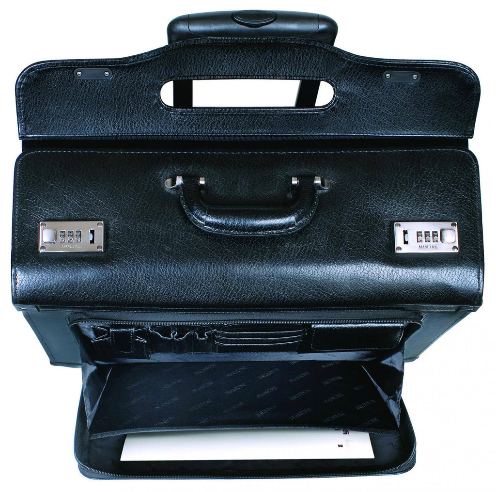 Black Wheeled Laptop Catalog Case Y5104