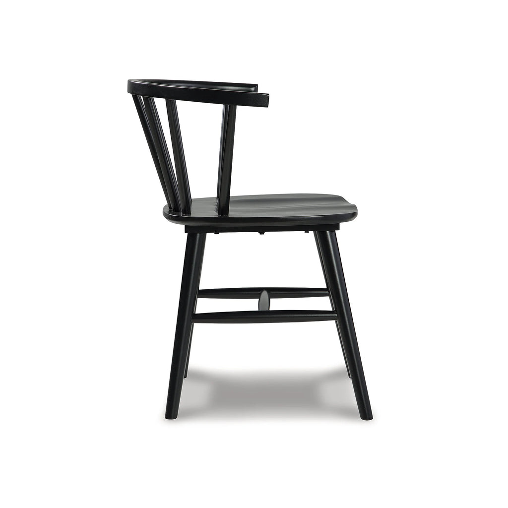 Black Spindle Dining Chair, Set of 2 E20807