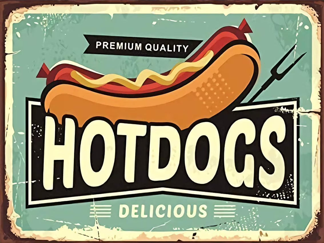 Vintage Metal Tin Sign 8x12 Inch X165