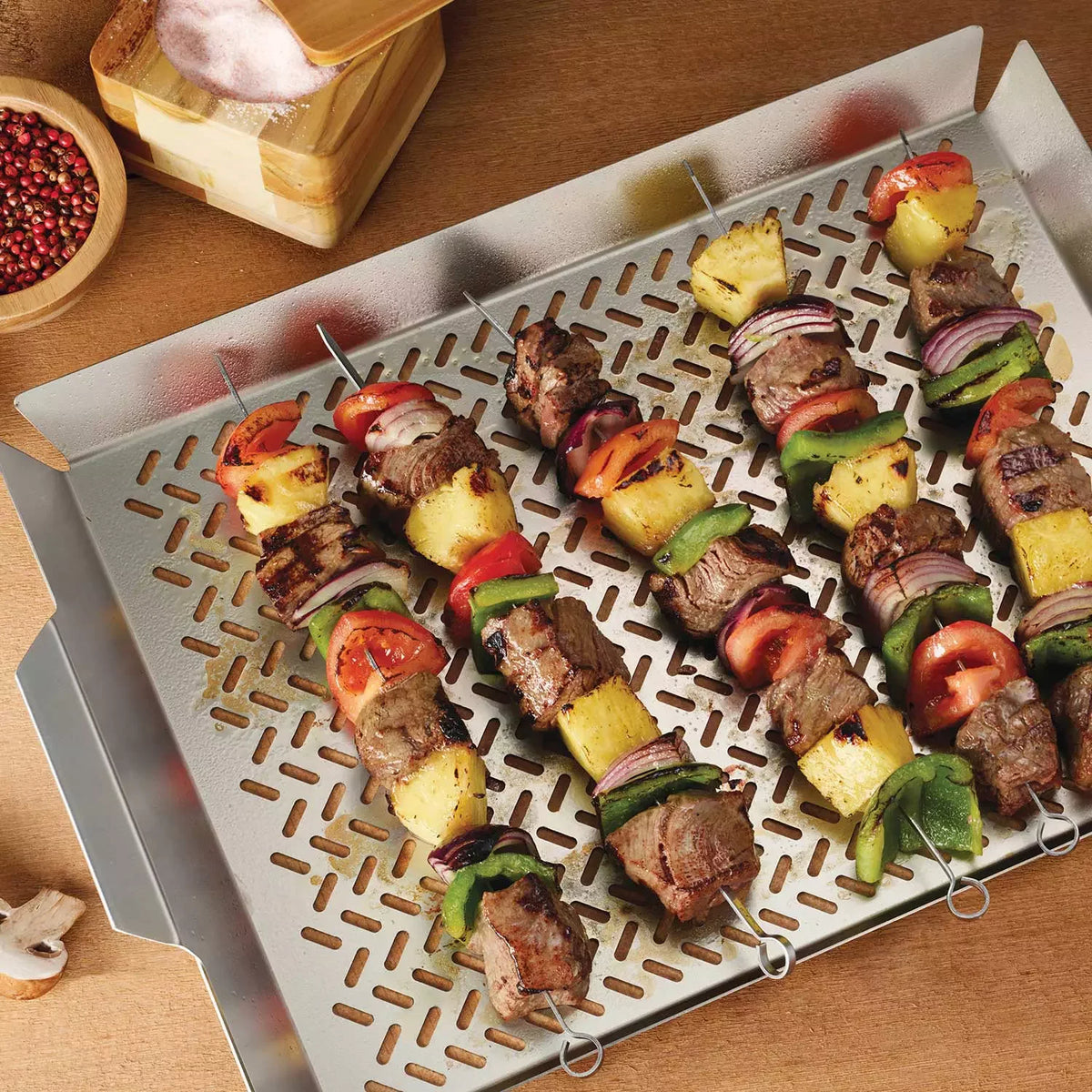 2-Piece Outdoor Roasting Grill Pan Set A4435