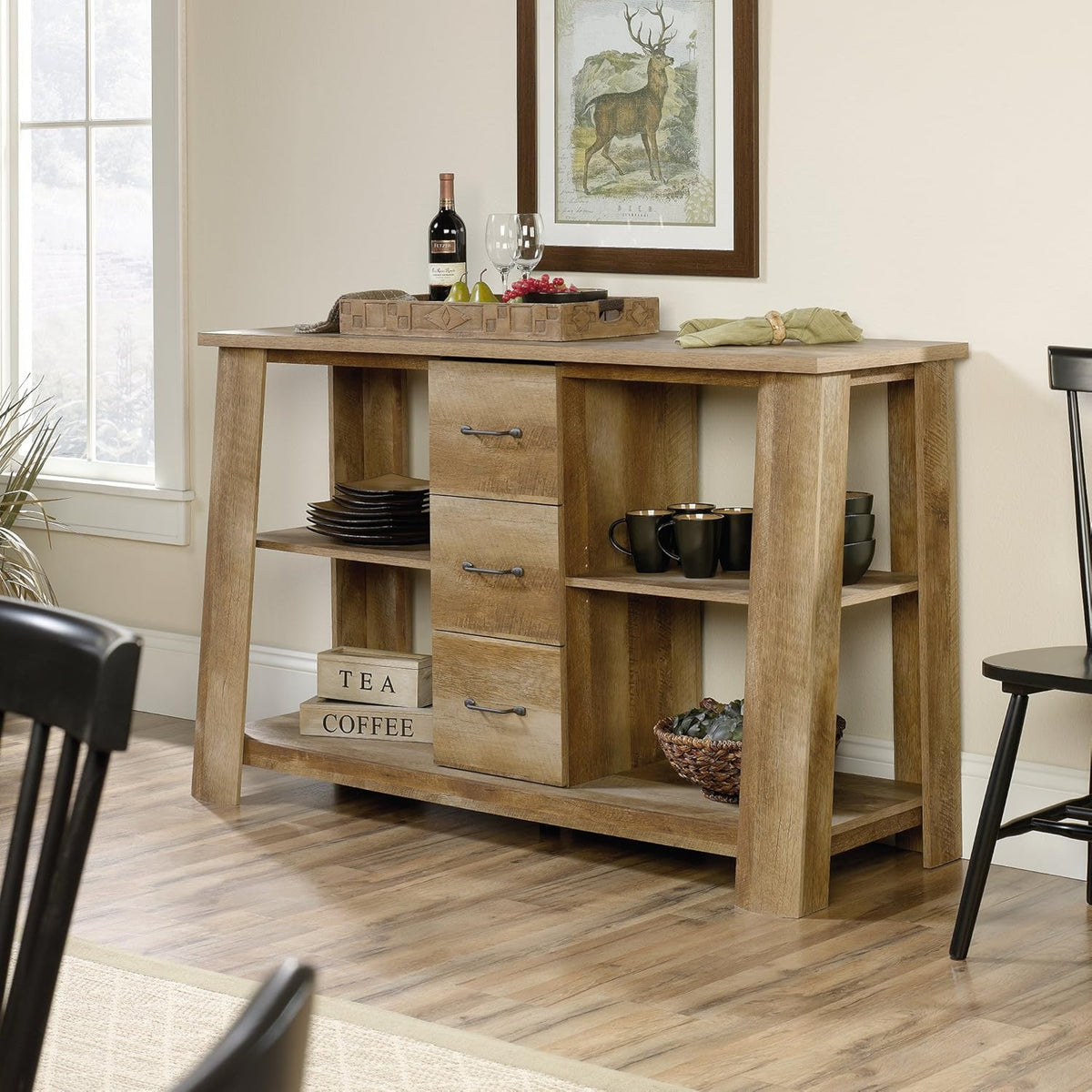 Craftsman Oak Credenza W26725