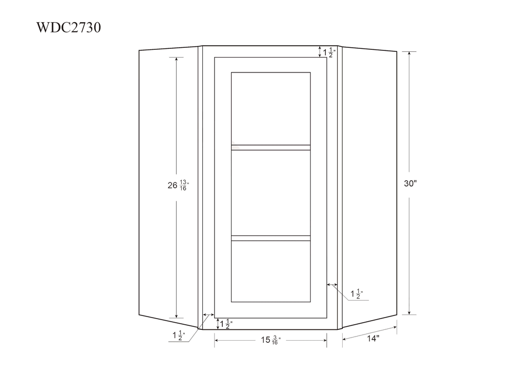 27 inch Wide 39 inch Tall 14 inch Deep Light Gray Inset Shaker Wall Cabinet Q527