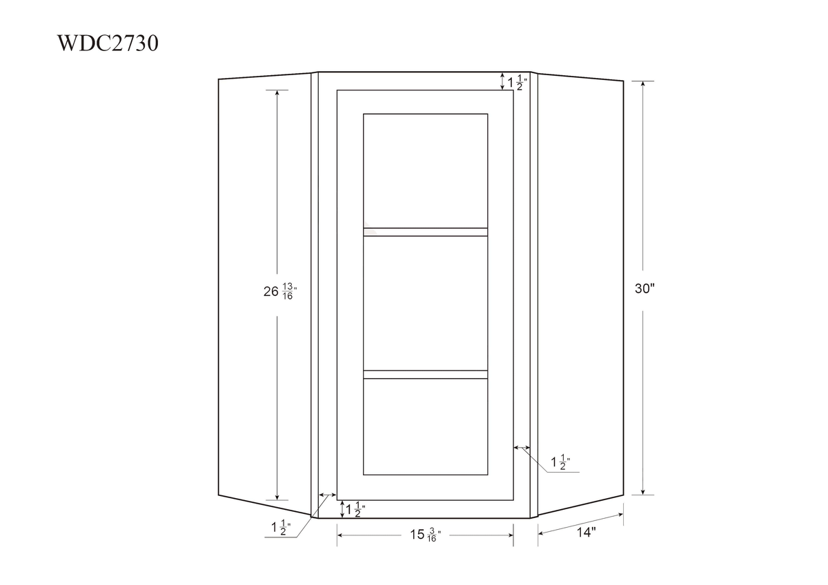 27 inch Wide 39 inch Tall 14 inch Deep Light Gray Inset Shaker Wall Cabinet Q527