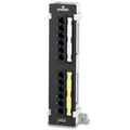 12 Ports CAT 6 Black Patch Panel X212189