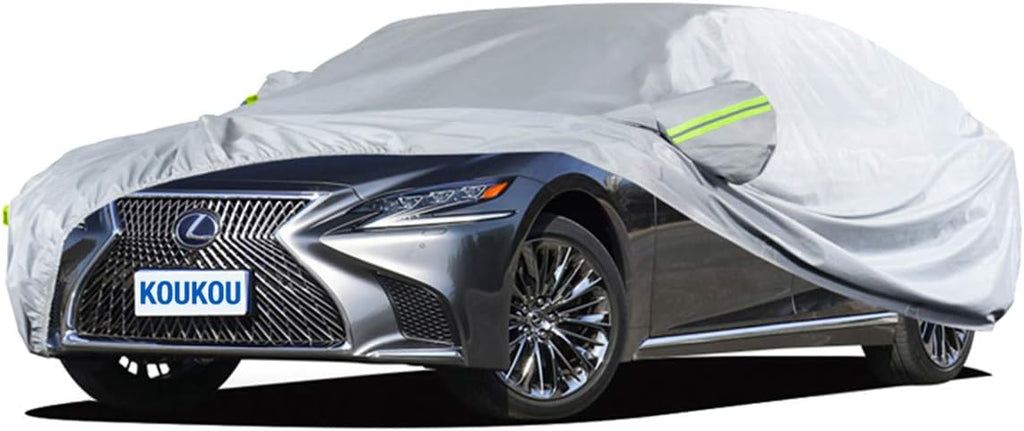 Hatchback Car Cover Waterproof All Weather, with Zipper Cotton, Pack of 2 A230486