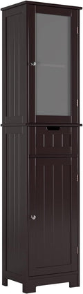 White 2 Door 1 Drawer Freestanding Tall Bathroom Cabinet Z261116