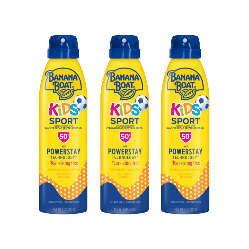 Kids Sport Continuous Sunscreen Lotion Spray SPF 50+ 6 oz (Pack of 3) X11090