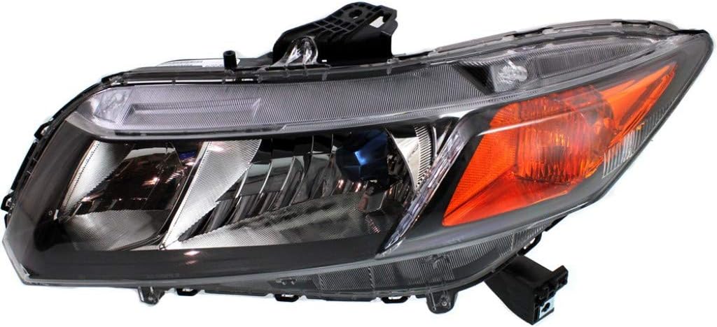 Black Housing Headlight Pair with Bulbs O706624