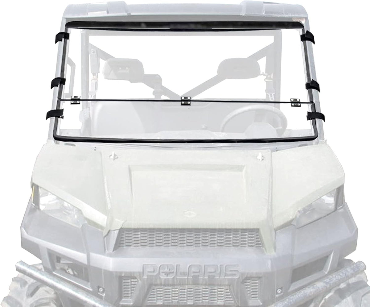 Front Folding Windshield Scratch Resistant 2-in-1 Flip Windscreen C4027