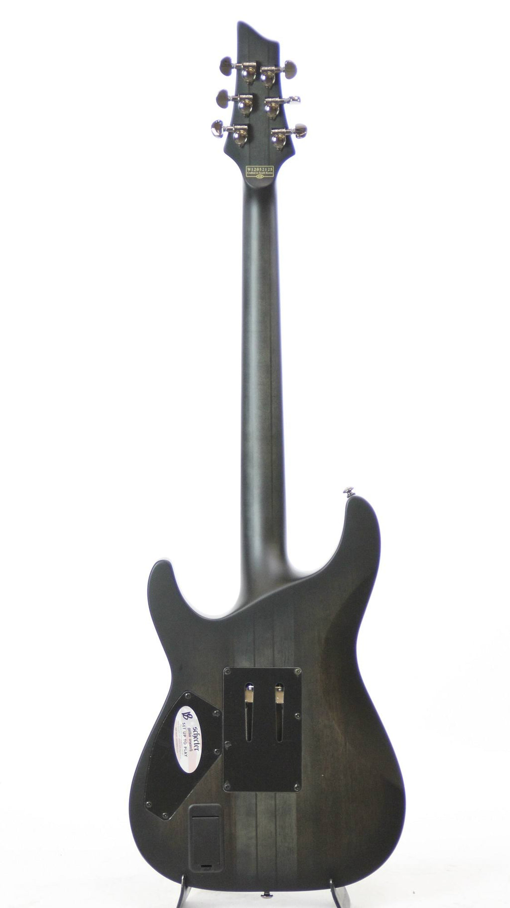 See-Thru Black Satin Electric Guitar O3556
