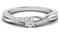 10k White Gold Diamond Halo Engagement Ring O22041