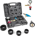 Coolant Vacuum Refill Tool Kit with 4 Rubber Sleeves & 1 Universal Adapter Cone Plug, Pack of 2 J6739
