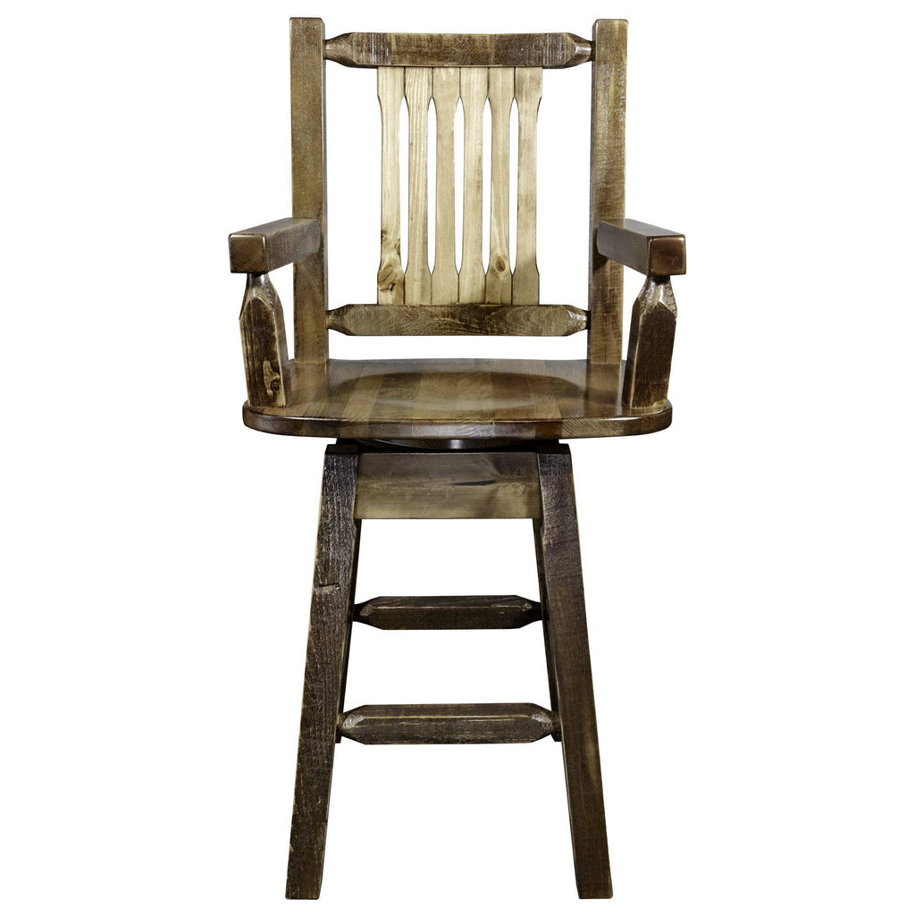 Counter Height Swivel Captain's Barstool B982972