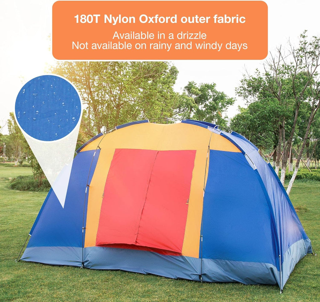 8 Person Large Family Camping Tent with Carry Bag E966