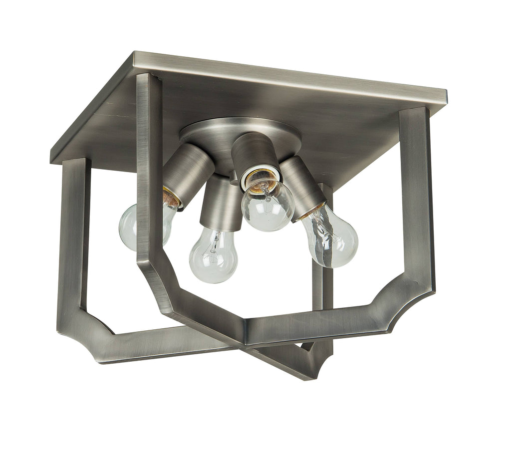 Antique Nickel 4 Light Flush Mount H692367