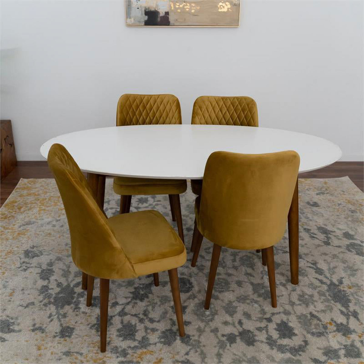 Mid Century Modern Dining Table Set for 4 N86715