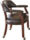 Black Captains Chair with Casters B412353