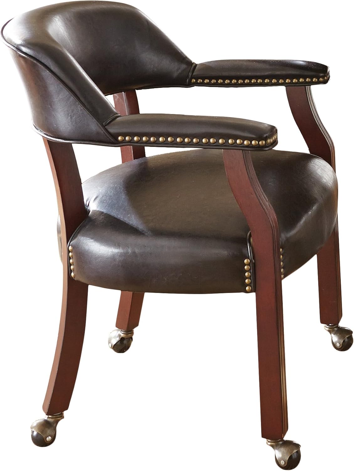 Black Captains Chair with Casters B412353