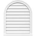 Round Top Surface Mount PVC Gable Vent with Brickmould B232820