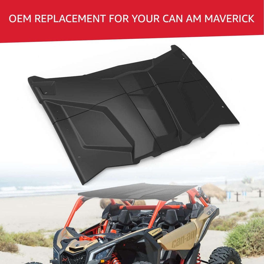 2-Piece Polyethylene Plastic Roof Compatible with 2017-2022 Can Am Maverick X3 N900