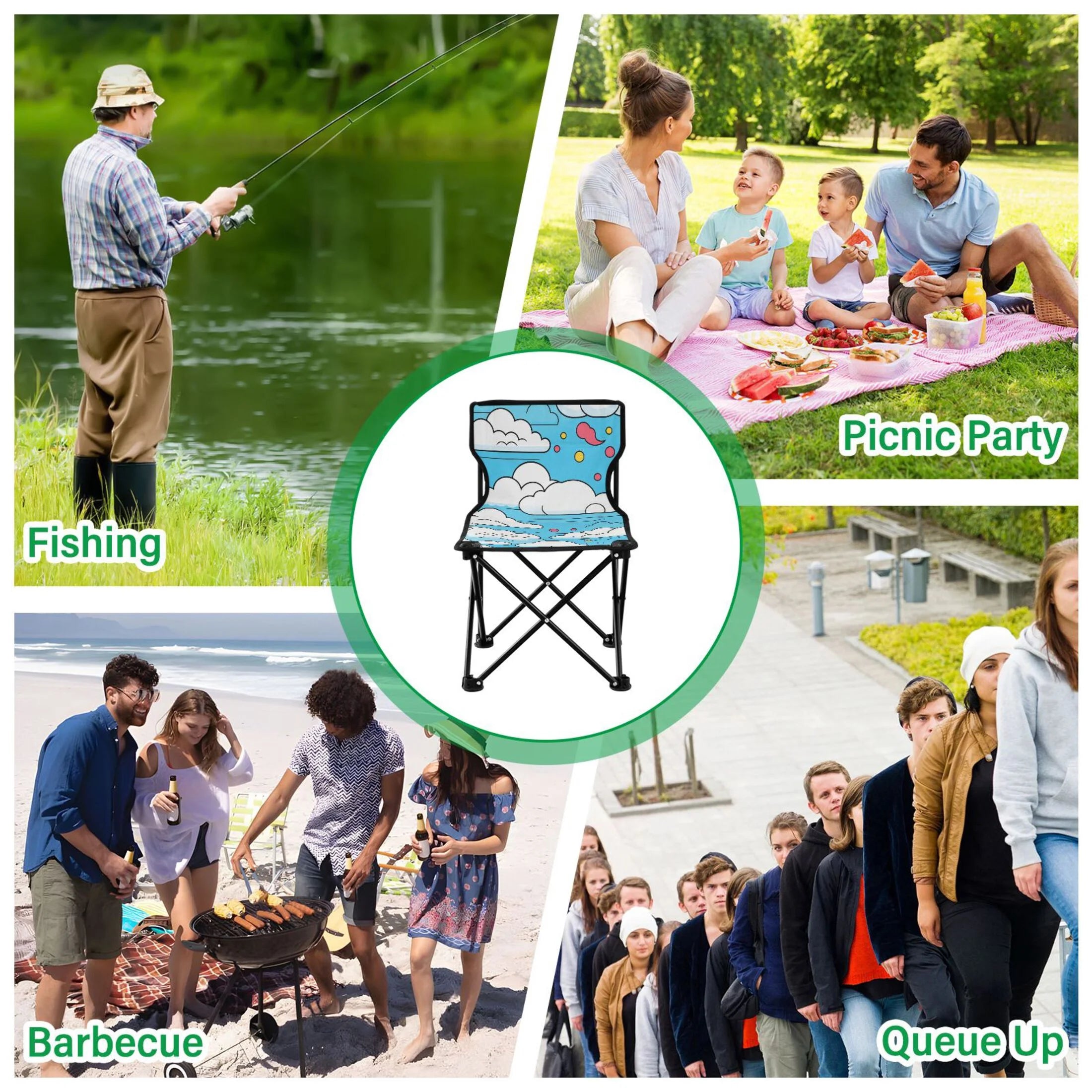 Portable Camping Chair with Carry Bag P969