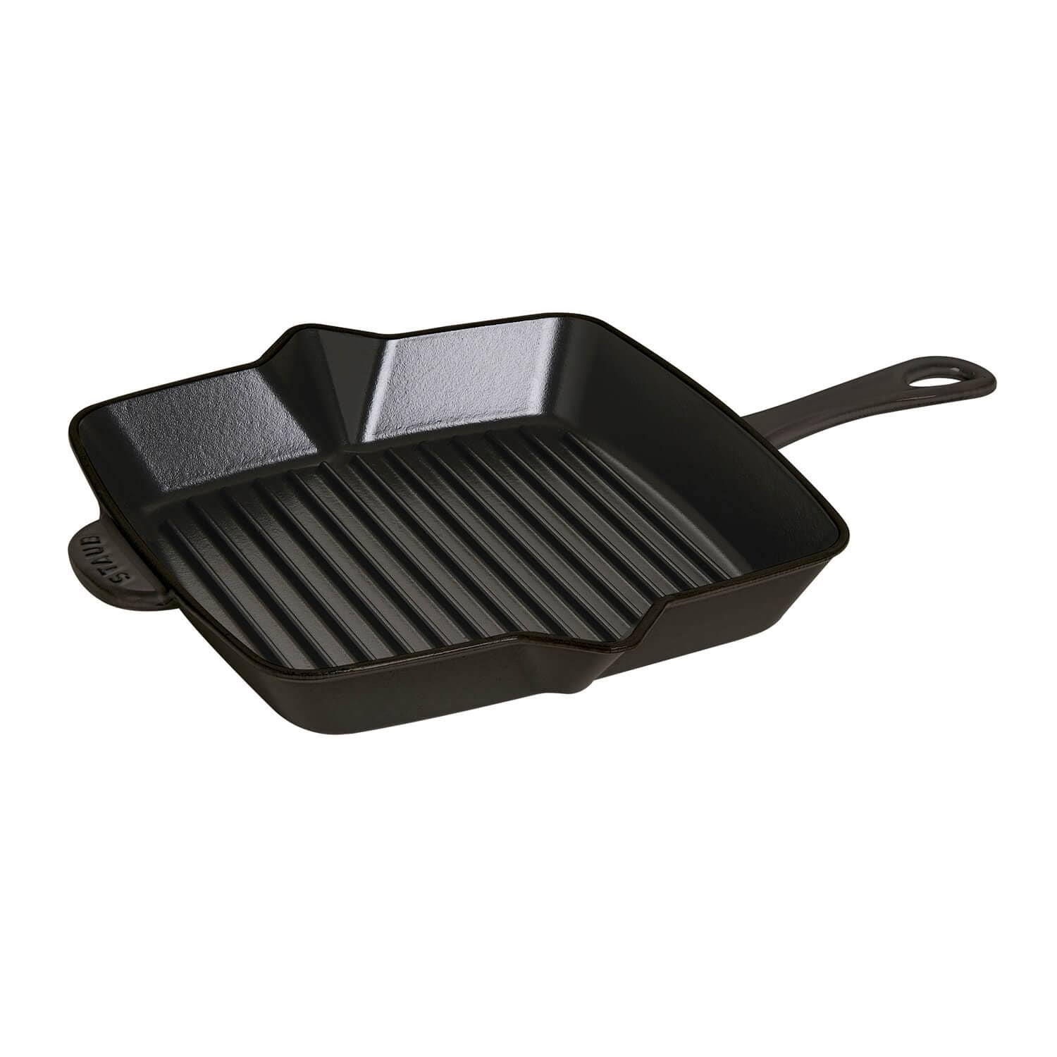 Matt Black Square Grill Pan I92941