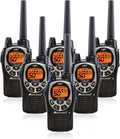 50 Channel GMRS Two-Way Radio Walkie Talkie Black/Silver Pack of 6 T594013