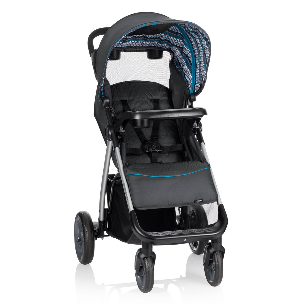 Atlantic Chevron Blue Travel System with Infant Car Seat H451