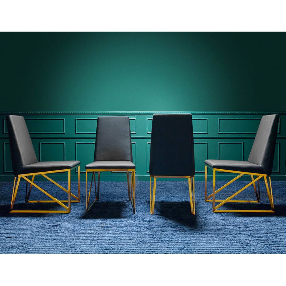 Black Caprice Dining Chair Y714