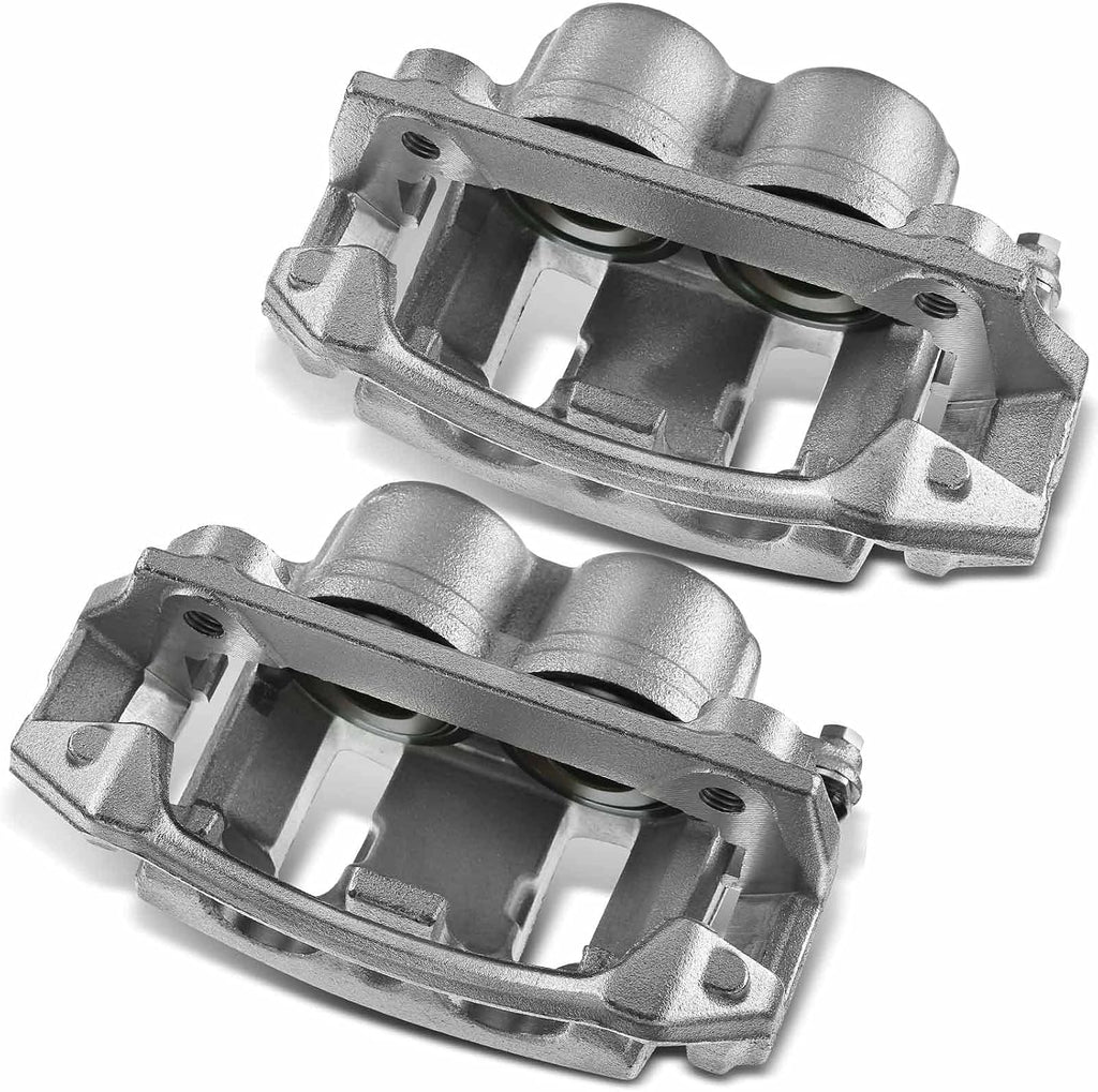 Disc Brake Caliper Assembly with Bracket Front Left Driver Side Pack of 2 R2569