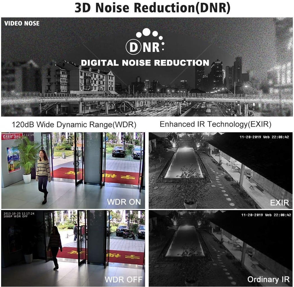 8MP PoE IP Camera 4K Starlight 2.8mm Dome Camera Weatherproof Outdoor with Night Vision N89952