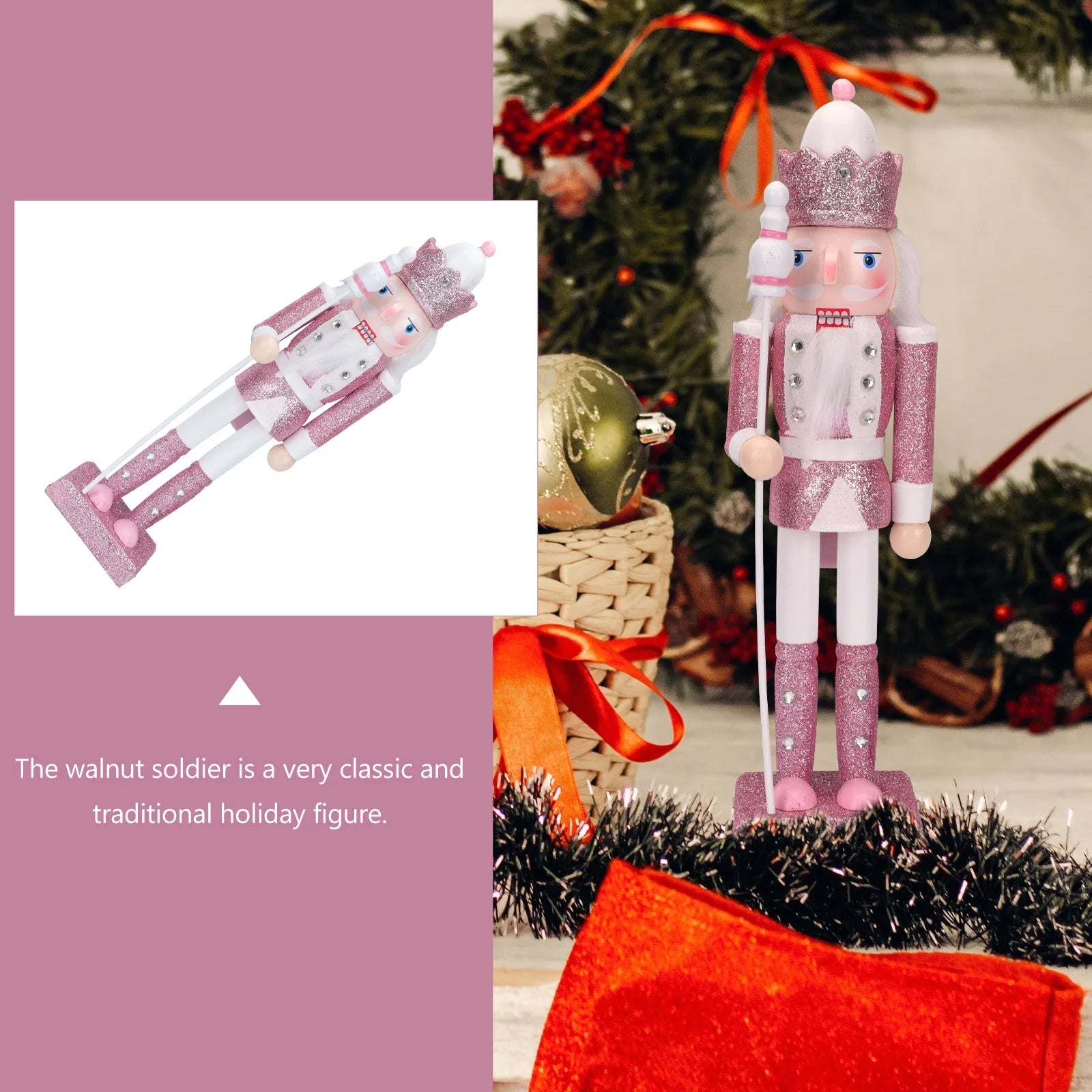 Nutcracker Doll Soldier Toy Christmas Decoration O72913