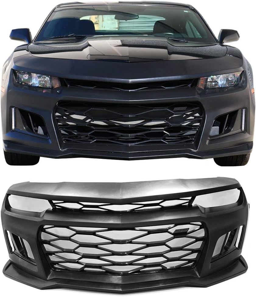 Black PP Front Bumper with Grille for 2014-2015 Chevy Camaro X2009