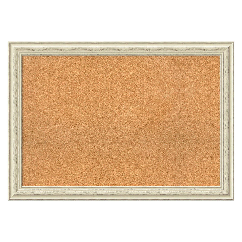 Country Whitewash Framed Cork Board P827
