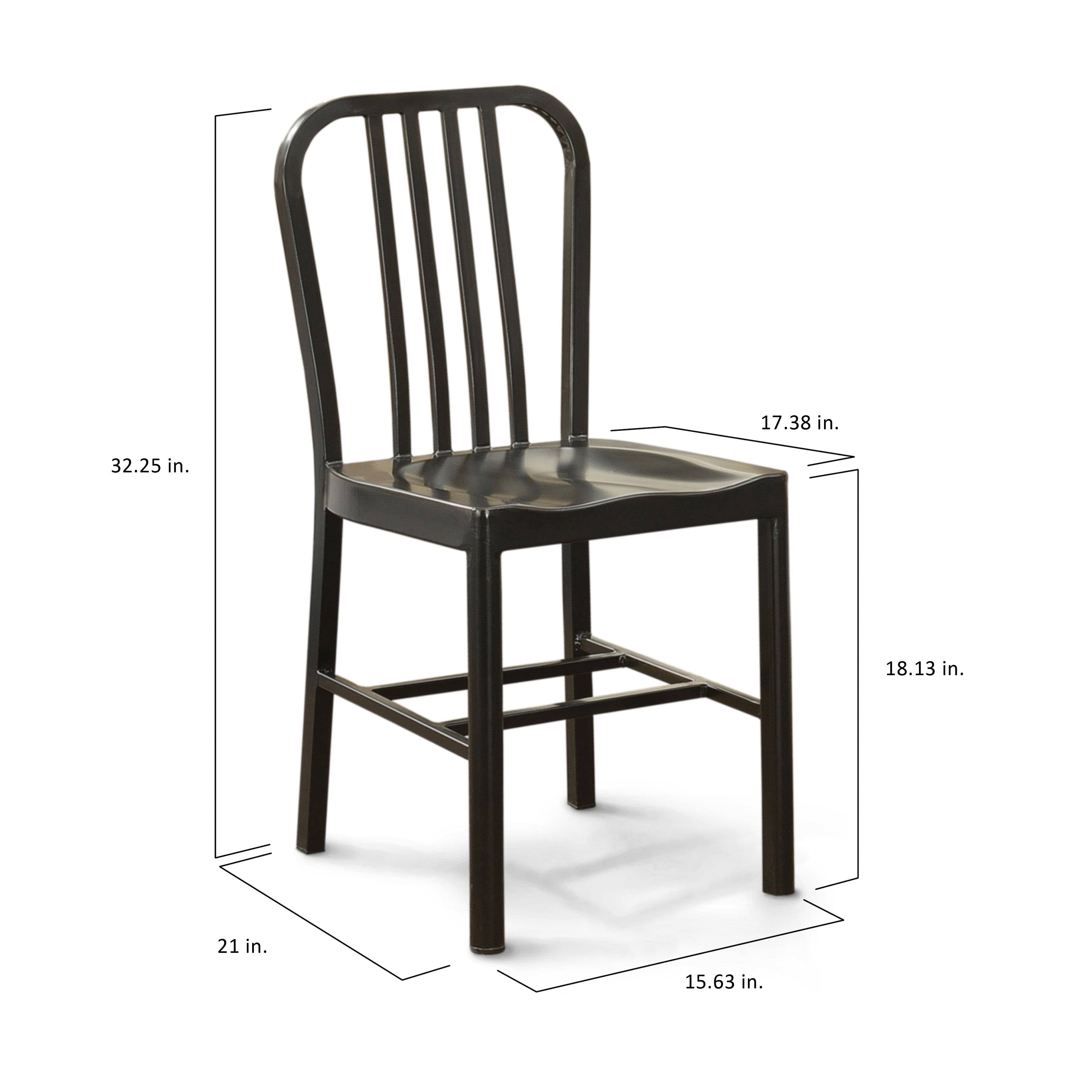 Grey Metal Side Chairs (Set of 2) R511158