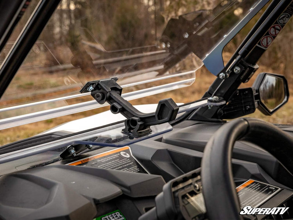 Flip Windshield for Can-Am Maverick Trail 800/1000, 1/4" Clear Scratch Resistant Polycarbonate S42027
