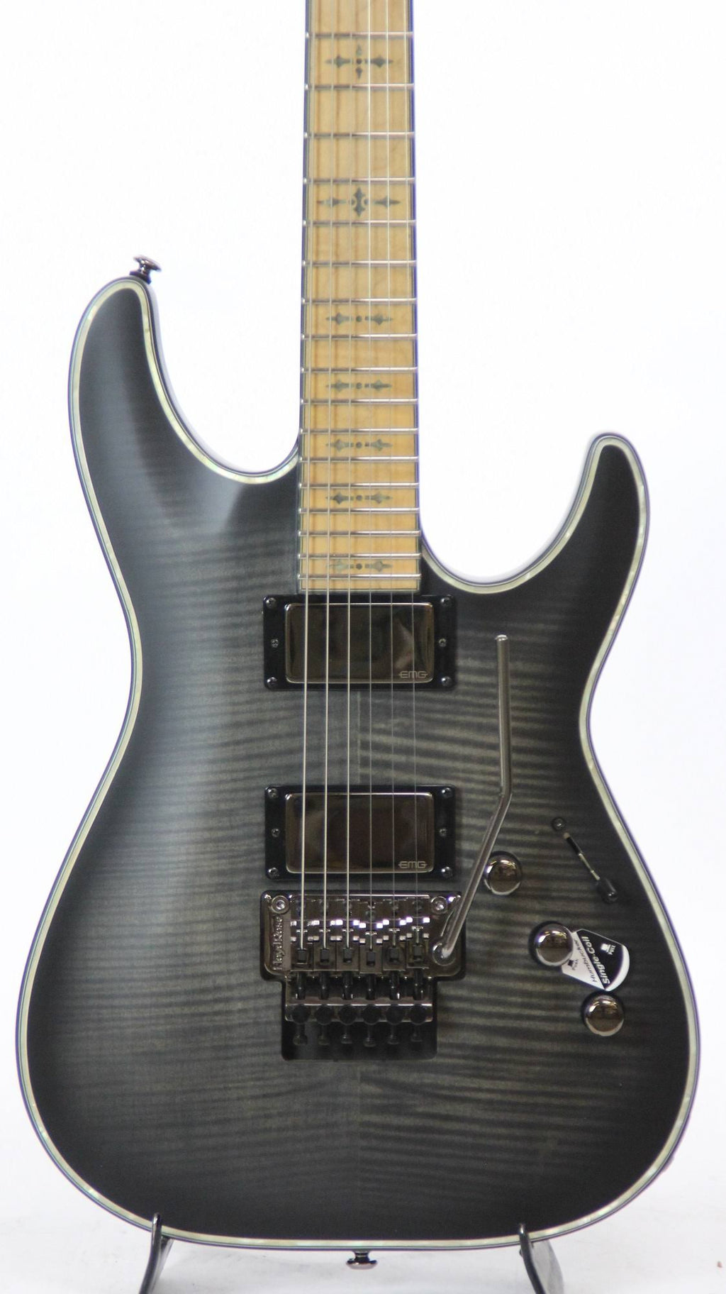 See-Thru Black Satin Electric Guitar O3556