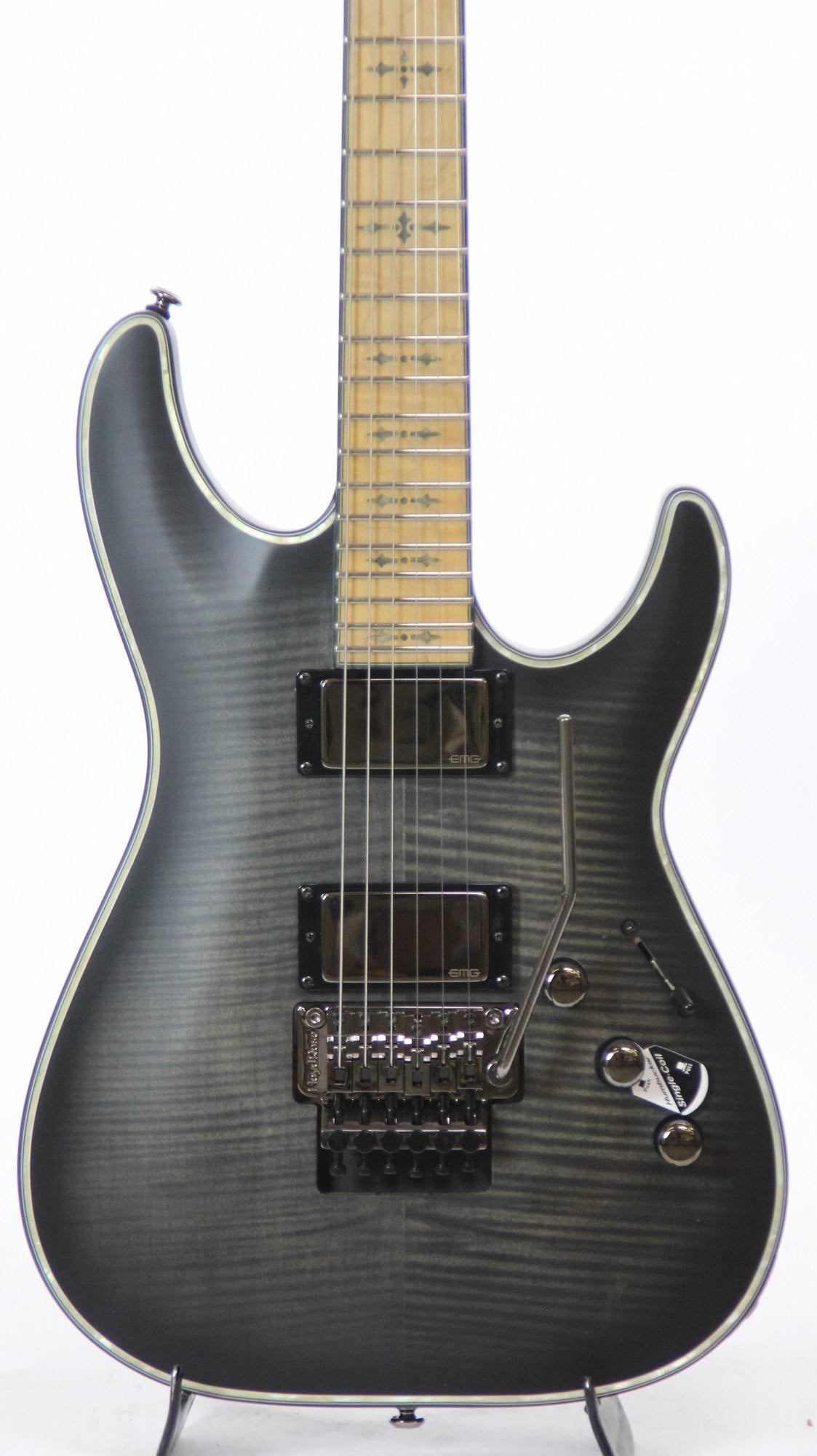See-Thru Black Satin Electric Guitar O3556