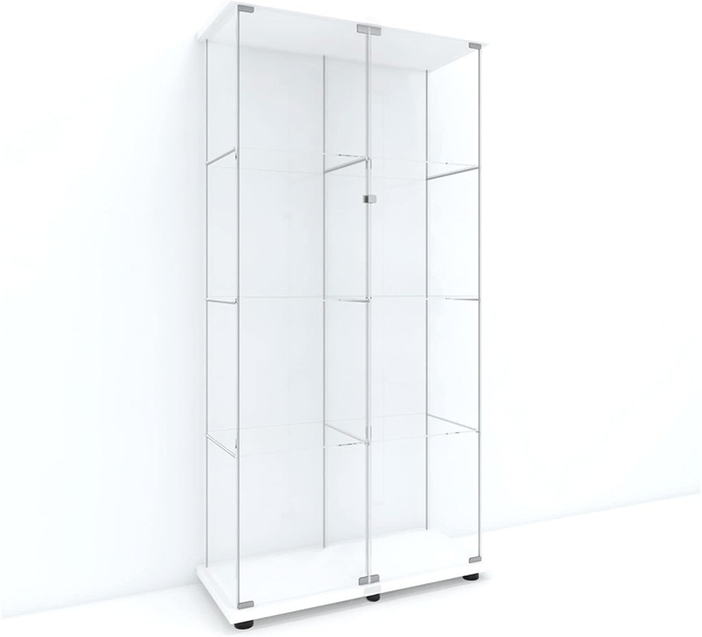 4-Shelf Glass Display Cabinet with Door U5079